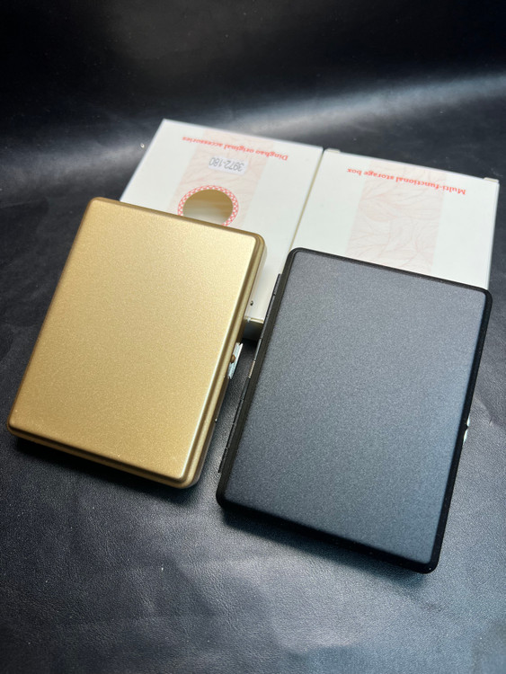 جاسیگاری شیک استیل با جعبه مخصوص هدیه