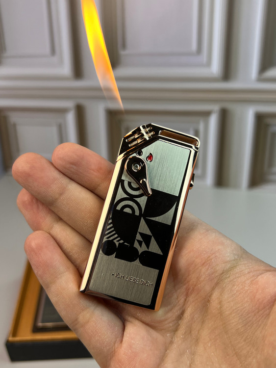 فندک باتریخور ایندکشن با شعله اتمی و بدنه استیل